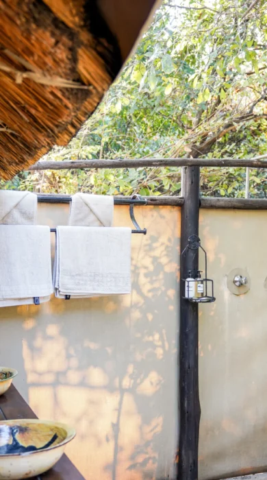 vundu camp bathroom zimbabwe yellow zebra safaris