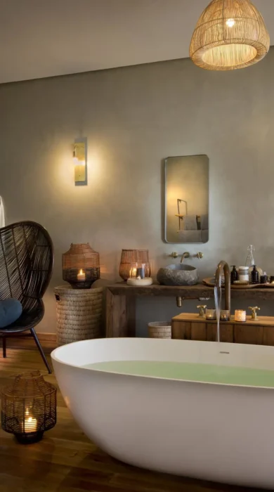 Bathroom, Bumi Hills, Lake Kariba, Zimbabwe