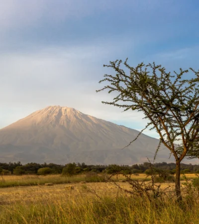 Sunrise view, Mount Meru, Arusha, Tanzania, Africa