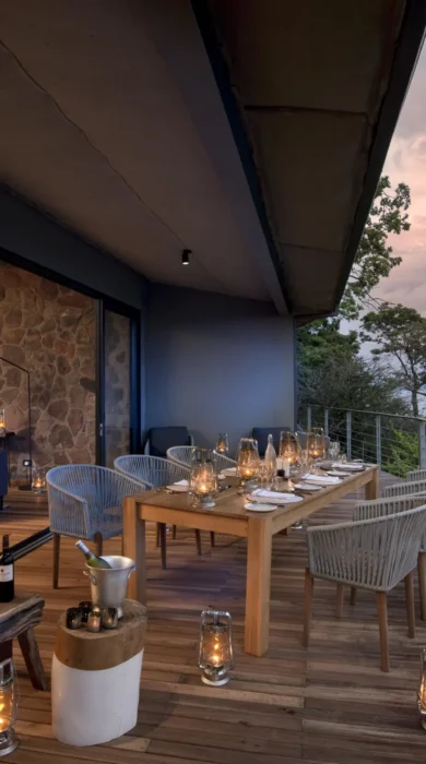 Dining, Bumi Hills, Lake Kariba, Zimbabwe