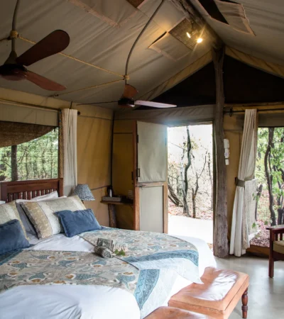 changa safari camp bedroom zimbabwe yellow zebra safaris