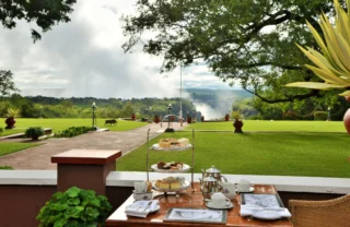 afternoon tea, victoria falls hotel, zimbabwe