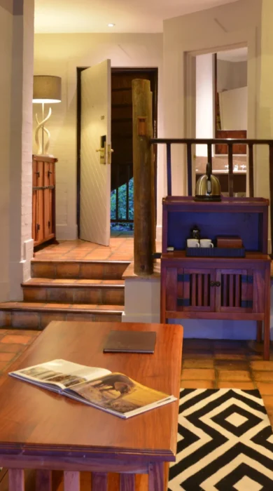 Lodge waterhole facing suite at Victoria Falls Safari Lodge