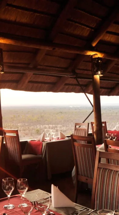 MaKuwa Kuwa restaurant at Victoria Falls Safari Lodge