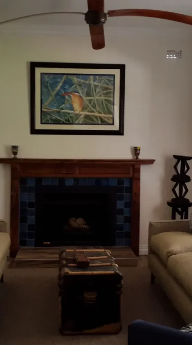 Fire place and lounge area