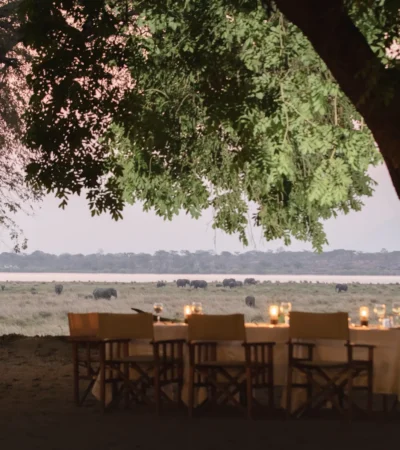Dining, Little Ruckomechi, Mana Pools, Zimbabwe