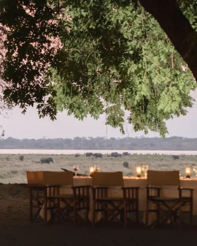 Dining, Little Ruckomechi, Mana Pools, Zimbabwe