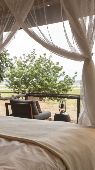 Bedroom, Little Ruckomechi, Mana Pools, Zimbabwe