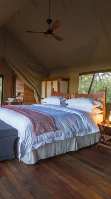 Double bed safari tent suite