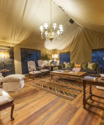Safari camp communal area