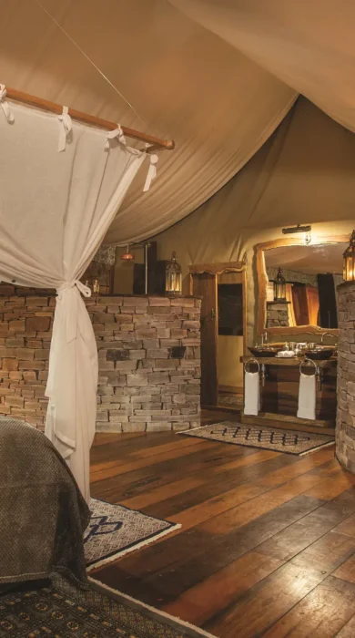 Bedroom, Tembo Plains Camp, Mana Pools, Zimbabwe