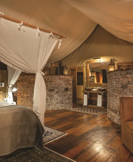 Bedroom, Tembo Plains Camp, Mana Pools, Zimbabwe