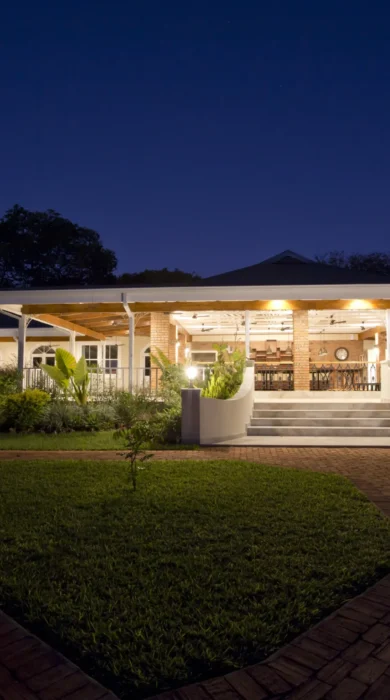 Main building, pioneers victoria falls, zimbabwe