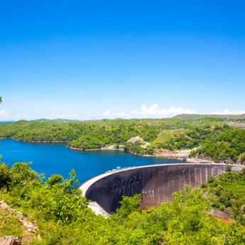 water dam, lake kariba and matusadona national park, zimbabwe
