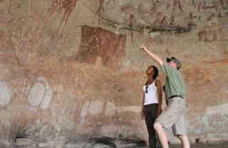 rock paintings, matobo national park, zimbabwe safaris