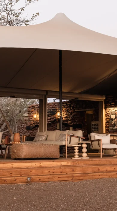 Lounge, Desert Rhino Camp, Damaraland, Namibia