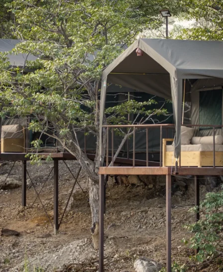 Huab Under Canvas Guest Tents Front Deck