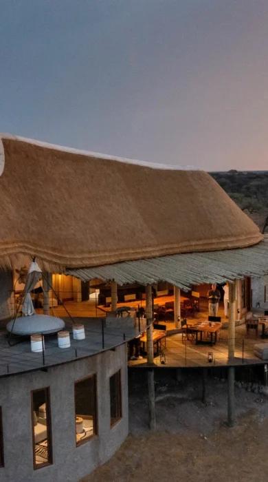 Main deck, Onguma Camp Kala, Namibia