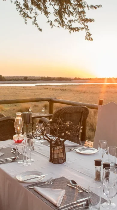 Dining, Chobe Savanna Lodge, Caprivi Strip, Namibia