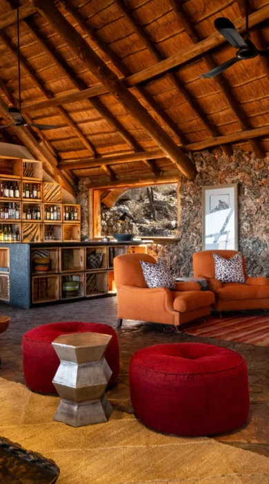 Lounge, Ongava Lodge, Etosha National Park, Namibia