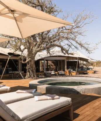 Pool, Desert Rhino Camp, Damaraland, Namibia