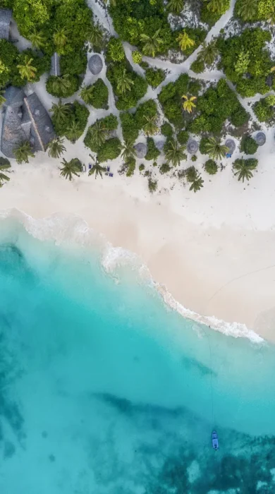 Arial view, Fanjove Island, Tanzania