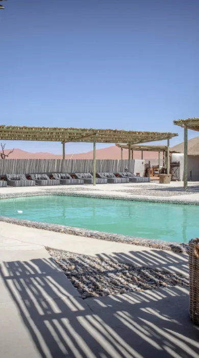Swimming pool, Kulala Desert Lodge, Namibia