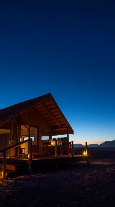 Guest room, Kulala Desert Lodge, Namibia