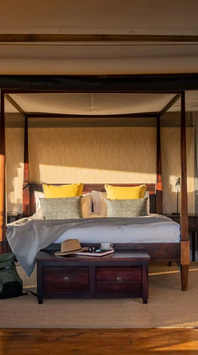 double bedroom, wolwedans dune camp, sossusvlei, namibia