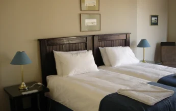 twin room cornerstone guesthouse namibia yellow zebra safaris