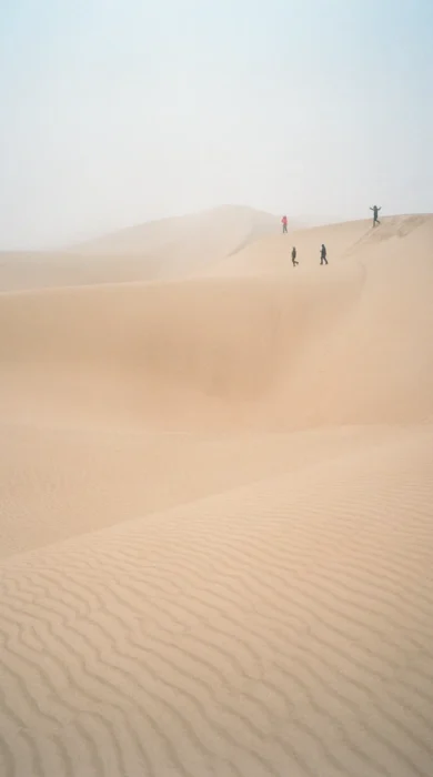 Dune exploring Namibia