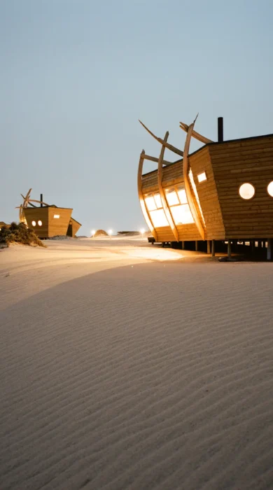 Shipwreck lodge evening view Namibia