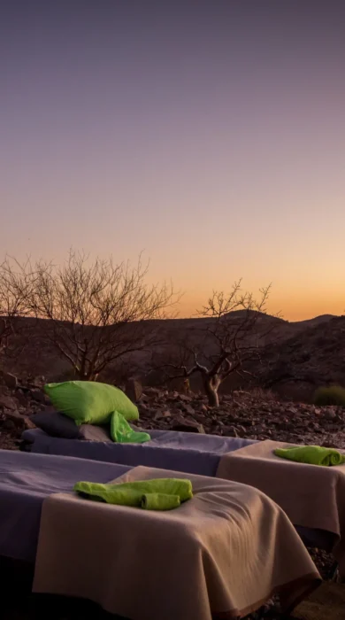 Sleeping under the stars Namibia