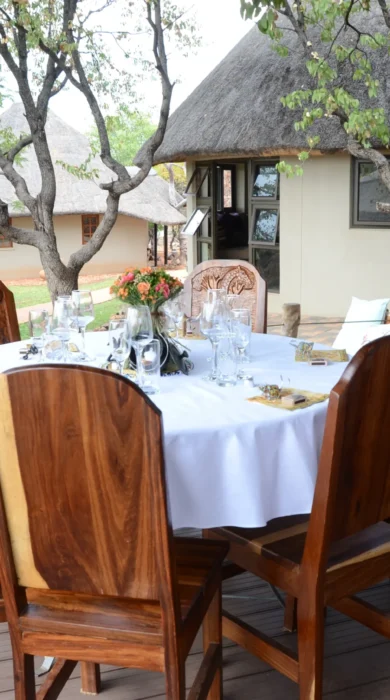 Lodge outdoor dining