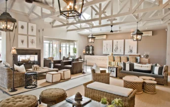 Safari lodge lounge