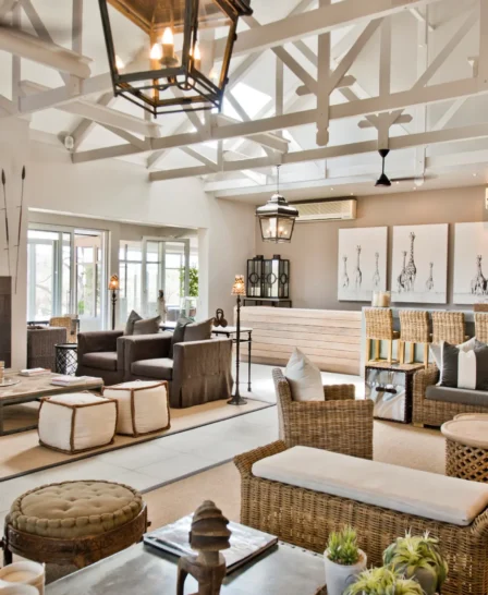 Safari lodge lounge