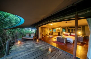 bedroom deck, mara plains camp, greater mara, kenya
