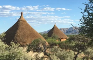 omaanda windhoek namibia camp view yellow zebra safaris