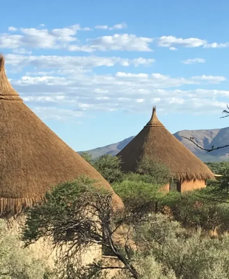omaanda windhoek namibia camp view yellow zebra safaris
