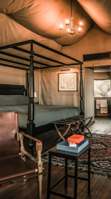 tent bedroom, Zannier Hotels Sonop, Hardap, Namib desert, Namibia