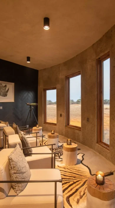 Wildlife hide, Onguma Camp Kala, Namibia