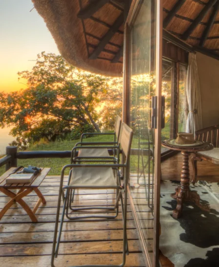 Room Deck, Chobe Savanna Lodge, Caprivi Strip, Namibia