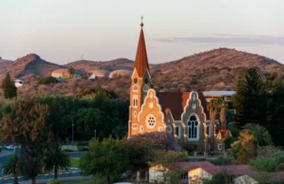 church rooftop, windhoek, namibia safaris, africa