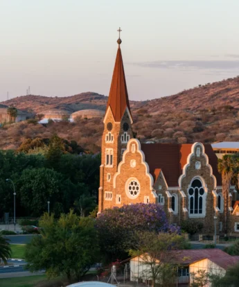 church rooftop, windhoek, namibia safaris, africa