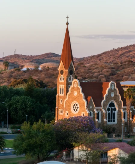church rooftop, windhoek, namibia safaris, africa