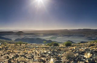 game drive in fish river canyon, namibia safaris