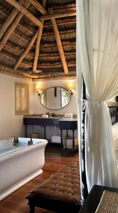 Benguerra Island Cabana Ensuite Bathroom