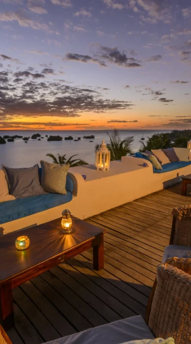 Sky bar Ibo Island Lodge