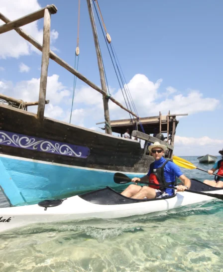 Dhow and kayak mobile safari