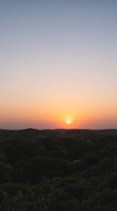 tower at sunset, colina verde, bazaruto, mozambique